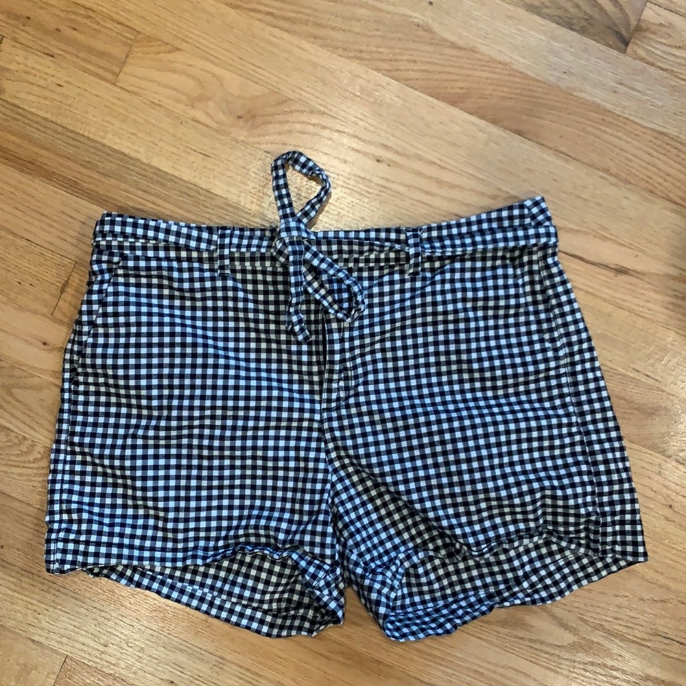 Old Navy Gingham Shorts Size 12 Black/White